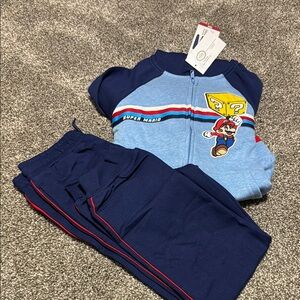 Super Mario Blue Tracksuit Set